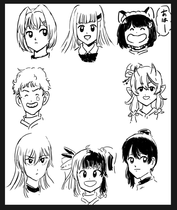 こんだけ描いて4時間か… 