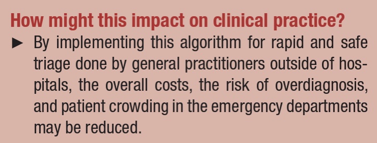  #Tweetorial (8/8)Safe & rapid triage of low-risk patients by  #GPs outside of hospital EDs using  #ESC 0/1-hour hs-cTnT algorithm may reduce patient crowding in EDs, unnecessary hospitalisations, risk for  #overdiagnosis & healthcare expenditure http://ow.ly/RUr630r1A8z&nbsp;