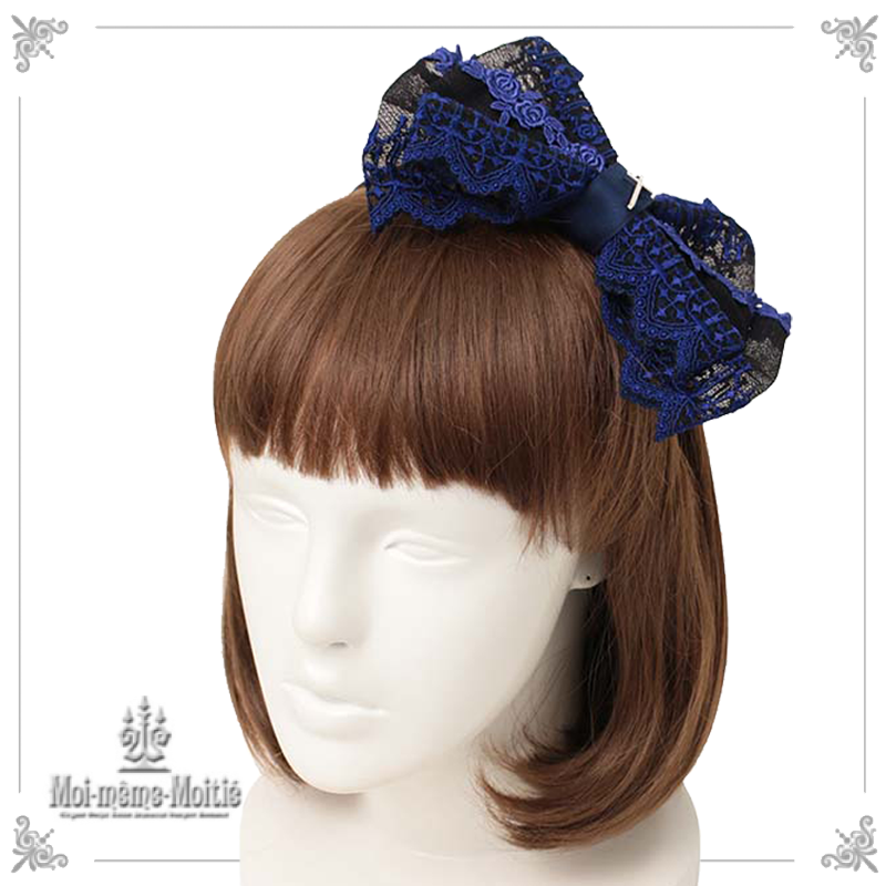 Moi Meme Moitie 新商品 クロスアーチカチューシャ オリジナルのクロスアーチレースを使用し 台は取り外し可能 同じレースの シャーリングスリーブブラウス フレアスリーブカットソー ダブルレースお袖とめ アームカバー チョーカーと これまで