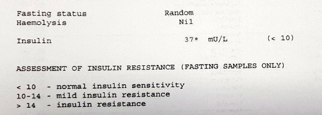 Paul Mason MD (@drpaulmason) on Twitter photo Very high fasting insulin in a 16 year old (glucose was normal). I'm seeing metabolic disease in younger and younger patients. Never too young to test insulin. <a href="/KenDBerryMD/">Ken D Berry MD</a> <a href="/BenBikmanPhD/">Benjamin Bikman</a> <a href="/DrSarahHallberg/">Dr. Sarah</a> <a href="/RobertLustigMD/">Robert Lustig MD</a> <a href="/lowcarbGP/">Dr David Unwin</a> <a href="/FructoseNo/">Gary Fettke</a> <a href="/BrianLenzkes/">Brian Lenzkes, MD</a> <a href="/DoctorTro/">DoctorTro</a> Very high fasting insulin in a 16 year old (glucose was normal). I'm seeing metabolic disease in younger and younger patients. Never too young to test insulin. <a href="/KenDBerryMD/">Ken D Berry MD</a> <a href="/BenBikmanPhD/">Benjamin Bikman</a> <a href="/DrSarahHallberg/">Dr. Sarah</a> <a href="/RobertLustigMD/">Robert Lustig MD</a> <a href="/lowcarbGP/">Dr David Unwin</a> <a href="/FructoseNo/">Gary Fettke</a> <a href="/BrianLenzkes/">Brian Lenzkes, MD</a> <a href="/DoctorTro/">DoctorTro</a>