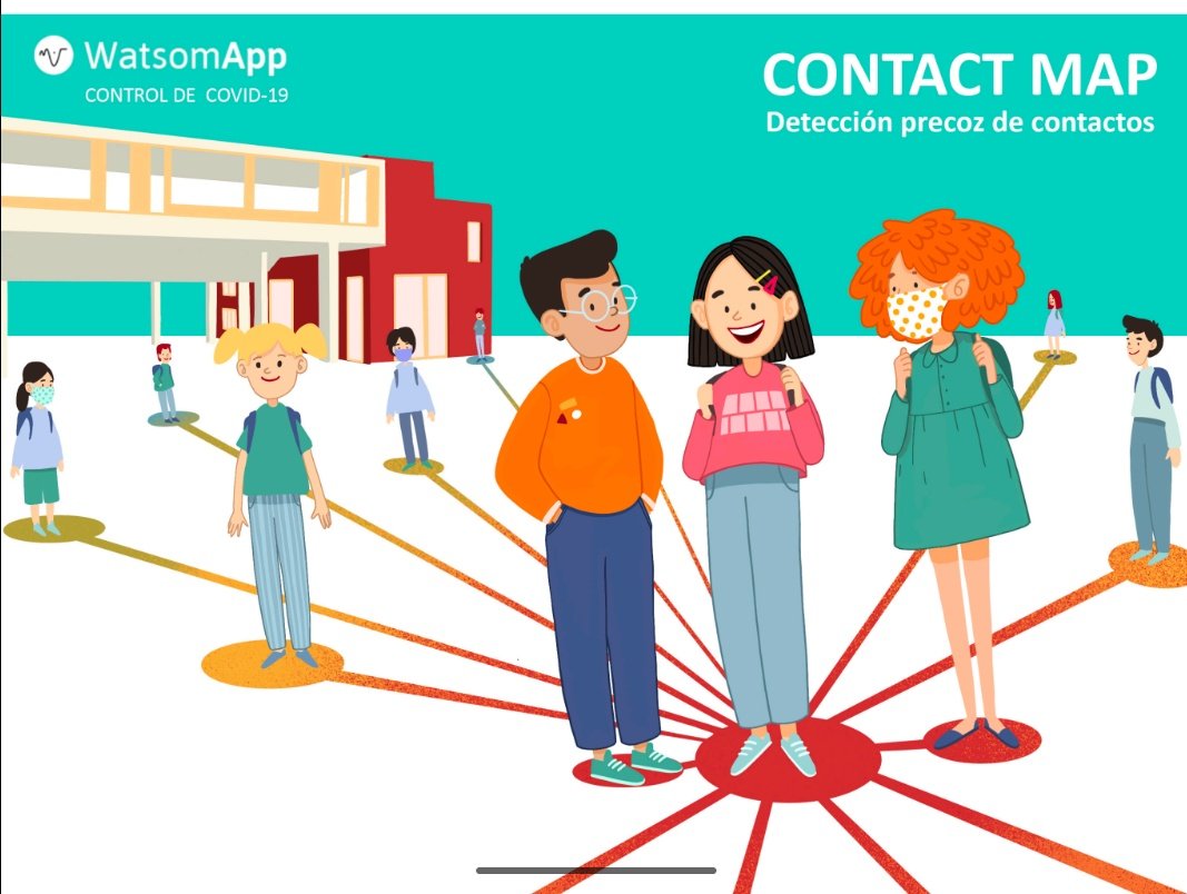 EscolaElsPins's tweet photo. 🔝🔝 Preparant una tornada més segura! Hem col·laborat en el desenvolupament del projecte #ContactMap  per controlar la traçabilitat de #COVID19 🦠mitjançant #InteligenciaArtificial i serem l'escola pionera en la seva aplicació @WatsomApp #innovació https://t.co/hmKogwsId5