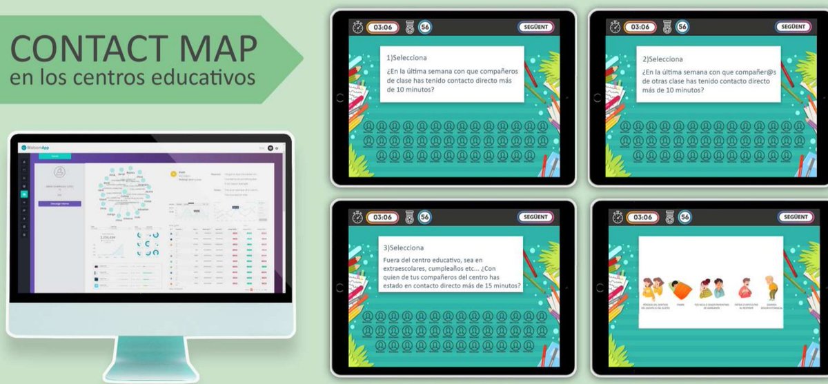 EscolaElsPins's tweet photo. 🔝🔝 Preparant una tornada més segura! Hem col·laborat en el desenvolupament del projecte #ContactMap  per controlar la traçabilitat de #COVID19 🦠mitjançant #InteligenciaArtificial i serem l'escola pionera en la seva aplicació @WatsomApp #innovació https://t.co/hmKogwsId5