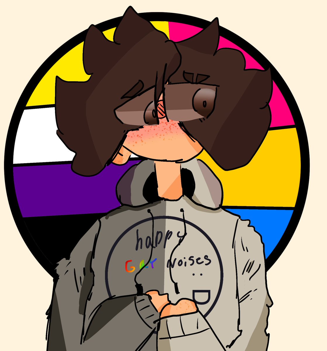 SplatsK's tweet image. I’m non-binary! #nonbinary