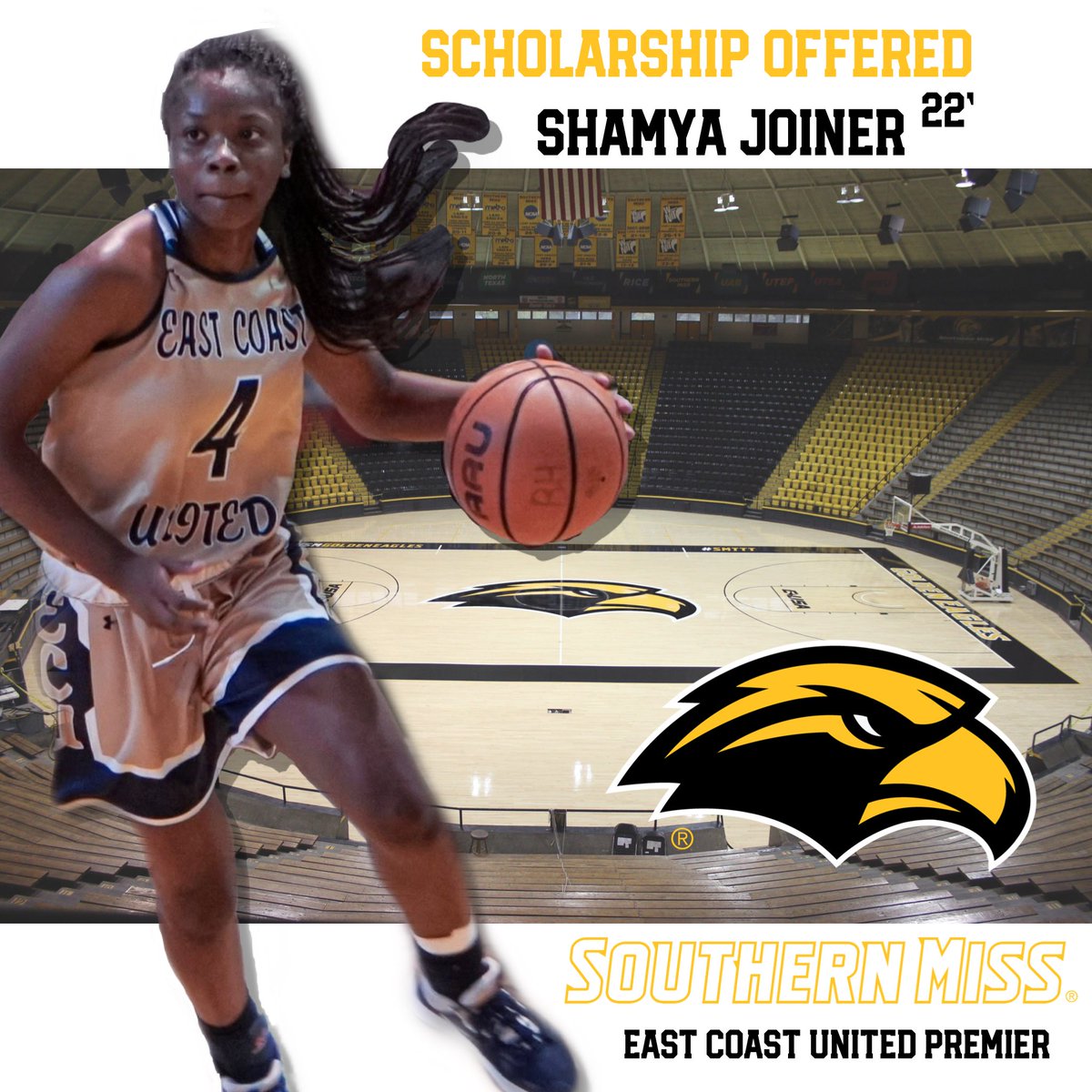 MyaJ2002's tweet photo. Blessed and honored to receive an offer from @CoachMcNelis and @SouthernMissWBB!!! @ECunitedbball @CoachEJMurray @I_G_Y_B @CoachRobMcD @PalmBayGBB https://t.co/WANC7eVQER