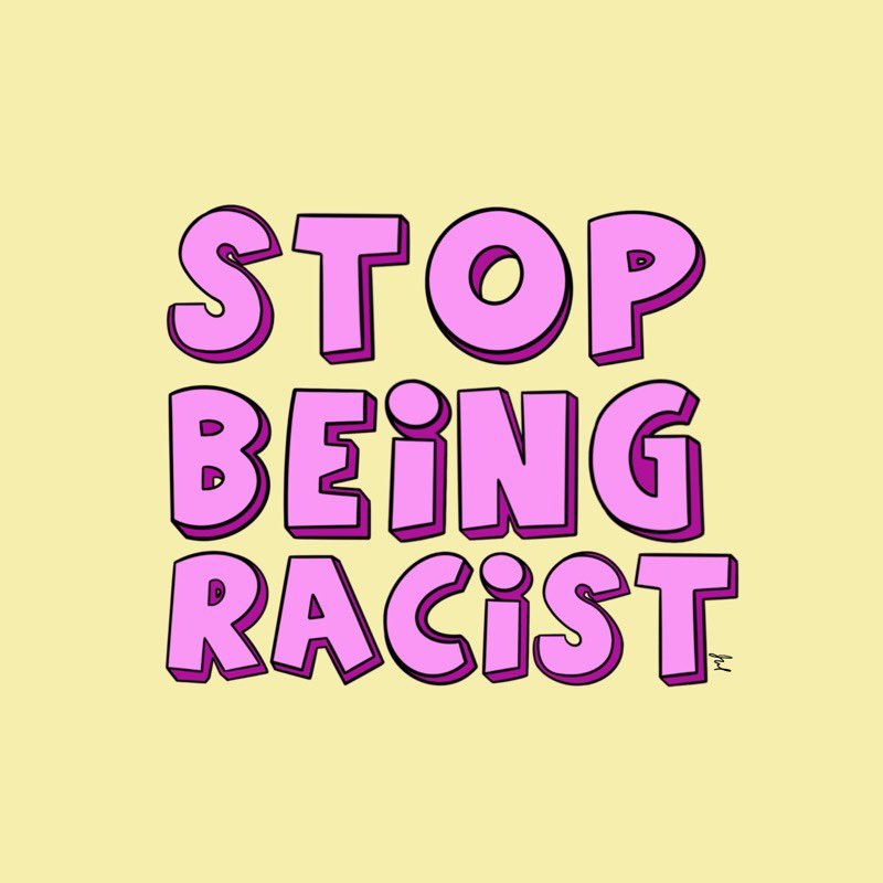 juliesartarama's tweet image. some of today’s work 😇 STOP BEING RACIST! #stopbeingracist #procreate #ArtistOnTwitter #digitalart