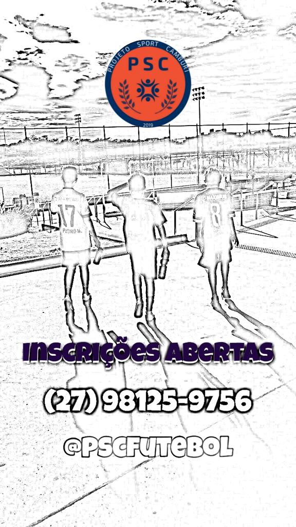 pscfutebol's tweet photo. @pscfutebol venha fazer parte deste projeto em #JardimCamburi #VitoriaES https://t.co/hsmQcAcaXr