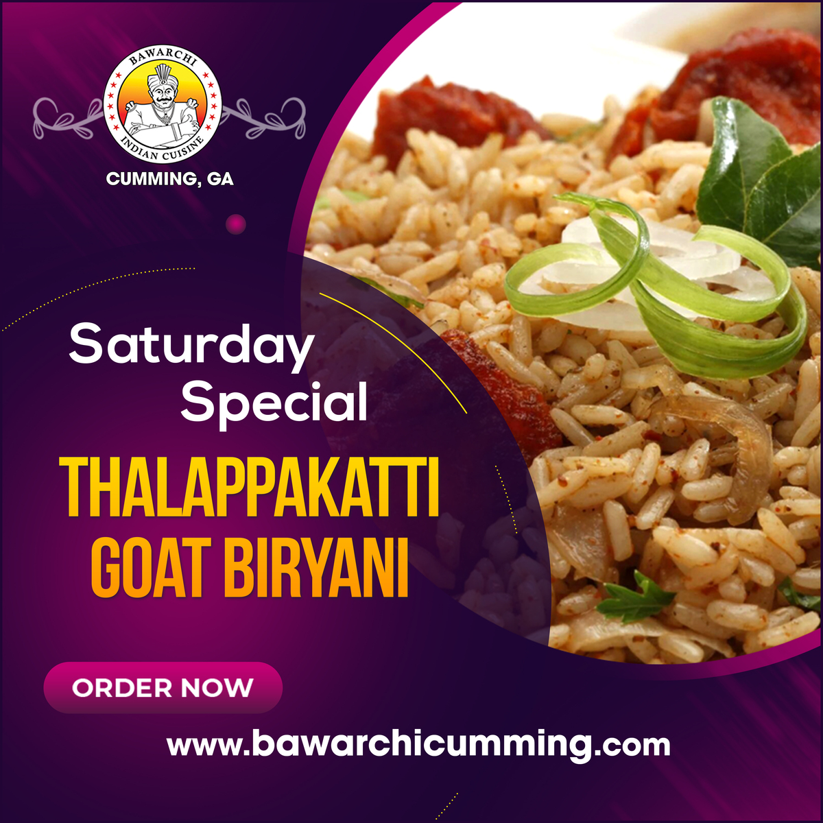 Now you have one more reason to visit us at the weekend🤗😋

Order Online📲: bit.ly/bawarchicumming

#BawarchiCumming #food #bawarchi #bawarchibiryani #biryaniexpert #BawarchiBiryaniCumming #NatukodiBiryani #NatukodiFryBiryani #NatukodiFryBiryani #countrychicken #chicken