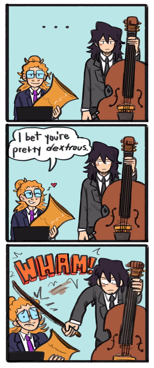 So... Orchestra AU ?

#erasermic #bnha 