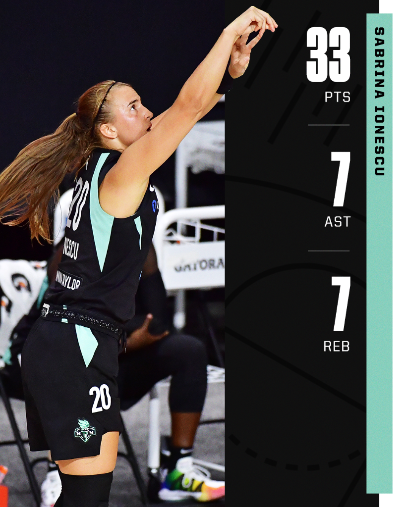 espn's tweet photo. .@sabrina_i20 is already lighting it up in the @WNBA 😤 https://t.co/doOTOsbVUa