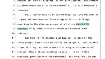 60+declarations like this. All submitted to Obama-nominated Paula Xinis. On June 22, she expressed her frustration. Called them "unhelpful." Potentially "isolated" incidents. Only "marginally relevant." Complained it hard to "cull the chaff from the wheat." Yet credited the jail.