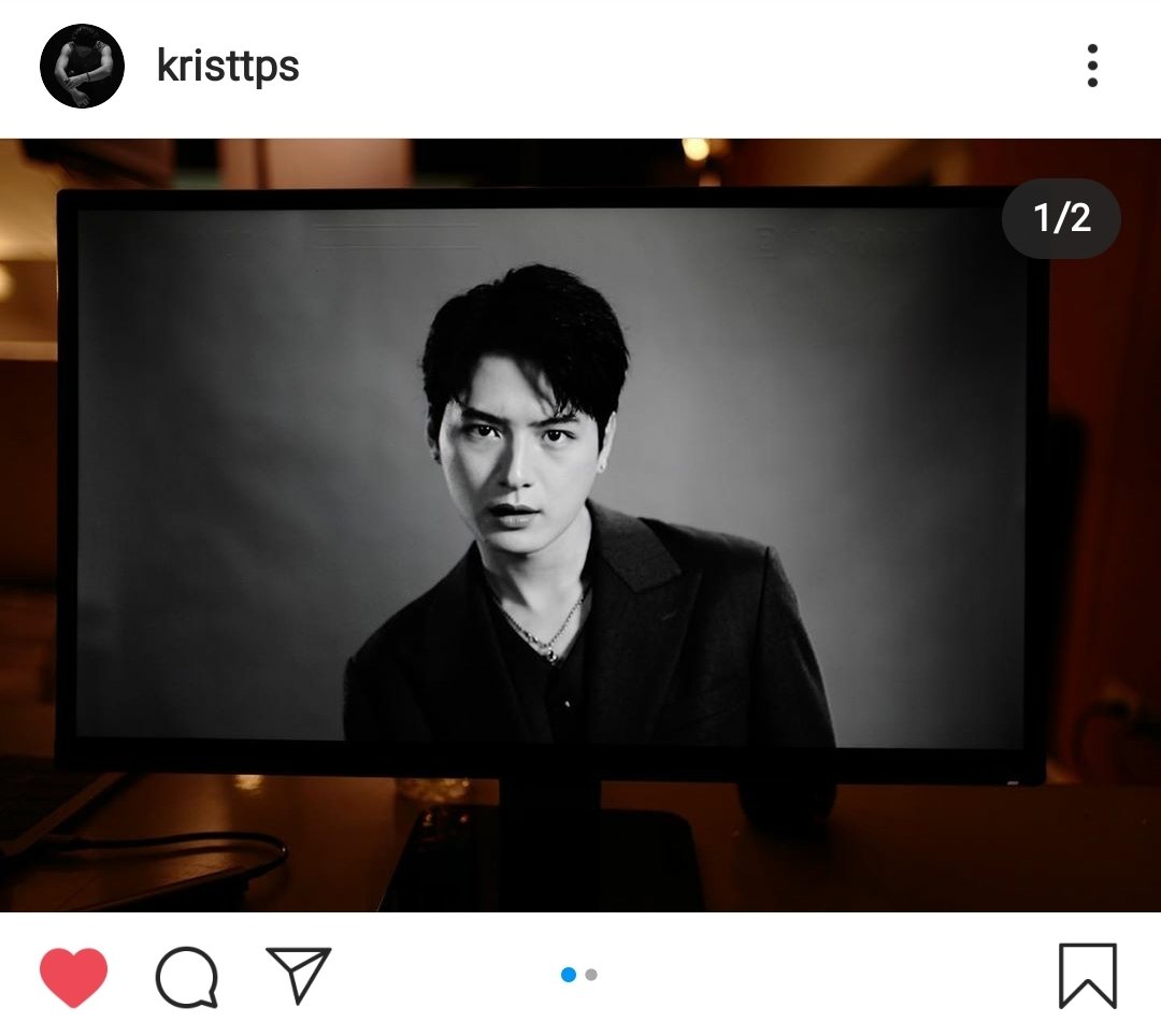 AND OH ANOTHER ONE. Idk if anyone noticed but Kit posted these pictures days before we got an announcement for GLOBAL LIVE FM. And he posted the 4th picture (that seems to be a BTS from the trailer). He was wearing the same necklace and the same black vest
