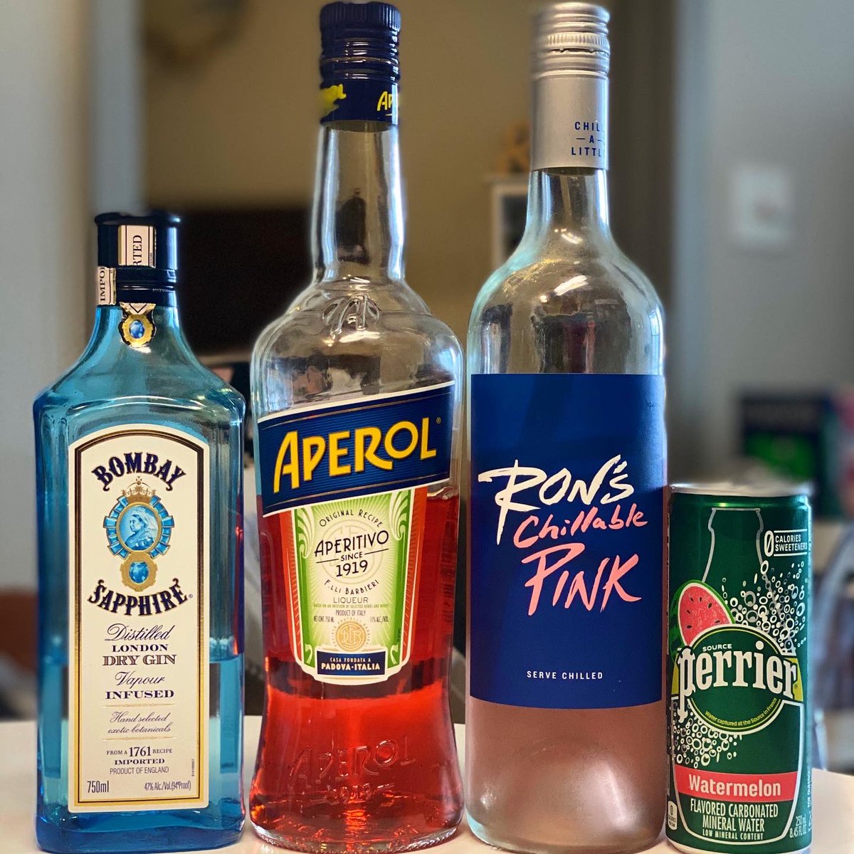 Brittany's Gin Spritz Tini
-2oz sweet wine
-1oz gin
-1oz Aperol
-splash of sparking water
-garnish with lime 

Enjoy on your patio or while listening to your favorite podcast. ☺️