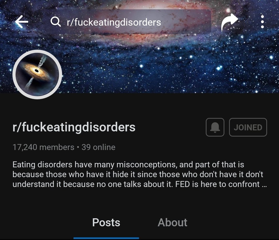 r/fuckeatingdisordersplace for questions and support