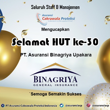 AsuransiACP's tweet photo. Selamat HUT ke 30 @binagriya , semoga semakin sukses dalam menyediakan jasa asuransi.
#ACP #asuransi #asuransiacp #binagriya https://t.co/JmgBxUxMmp