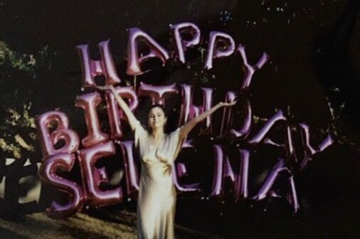 Going back to the BLACKPINKs mystery feature post, which was posted on Selena’s birthday, some fans have noticed how similar the background appears to a cake. It was also noted by fans how Selena’s birthday post with her balloons and the background are black and pink.