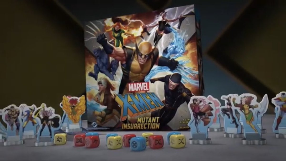 BCboardgamers's tweet photo. [Ryan] @FFGames #Xmen #MutantInsurrection is a new product releasing Q1 2021! 
A dice based, cooperative game, allowing players to assume roles of famous X-men and taking on familiar scenarios. https://t.co/0eA1N279Oy