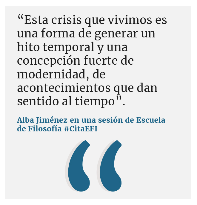 EscFilosofia's tweet photo. “Acontecimientos que dan sentido al tiempo”. | #CitaEFI | https://t.co/5REQqrEsYS https://t.co/5w3LS0o8gj