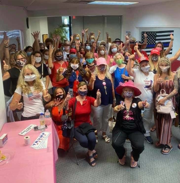 LauraCDuval's tweet photo. The first Women for Trump event was a huge success  last night at the GOP Neptune Beach Office! Thank you so much for the help of the Republican Women and the GOP office staffers that did such a great job!  #LeadRight #CAT5Cavalry #TurnDuvalRed https://t.co/UrzvdIAsDs