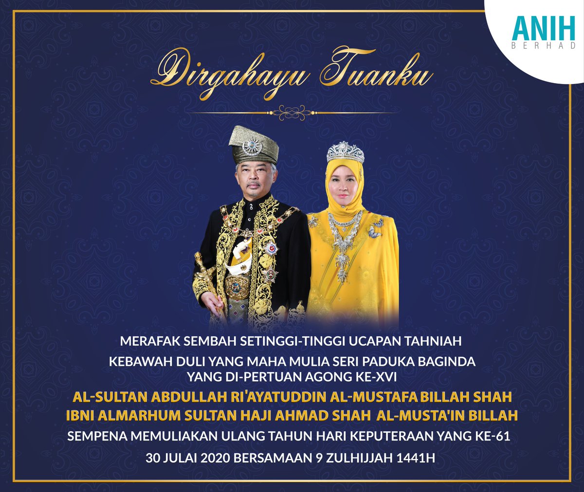 DIRGAHAYU TUANKU

Merafak Sembah Dan Setinggi-Tinggi Tahniah Kebawah Duli Yang Maha Mulia Seri Paduka Baginda Yang di-Pertuan Agong ke-XVI Sempena Memuliakan Ulang Tahun Hari Keputeraan Yang ke-61. 

#LPTdihati 
#PasangSokmo

<a href="/LLMrasmi/">LLM</a> <a href="/MOWorks/">でやんす</a>