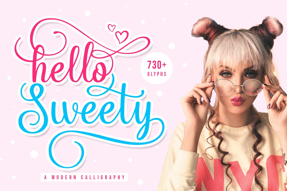 Rizaldi Font Designer On Twitter Hello Sweety Script Font Https T Co Bxemisj99t