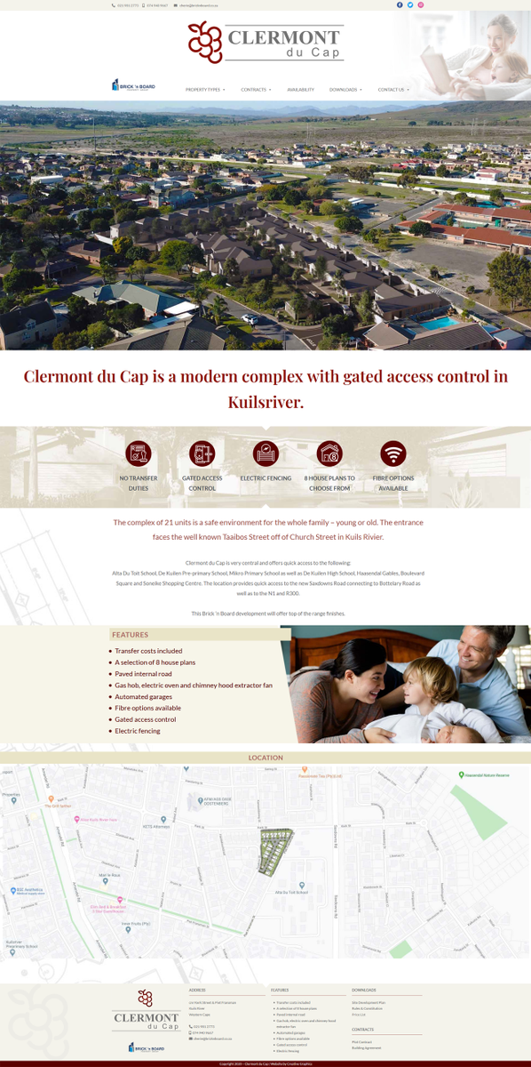 creative_grphcs's tweet photo. Website for Clermont du Cap, a property development by the Brick 'n Board Group.
#webdesign #design #website #marketing #realestate #wordpress #elementor #madewithelementor #web #webdesigner #mobile #advertising #digitalmarketing #digital #creative #capetown #southafrica https://t.co/zBBLQYOM8K