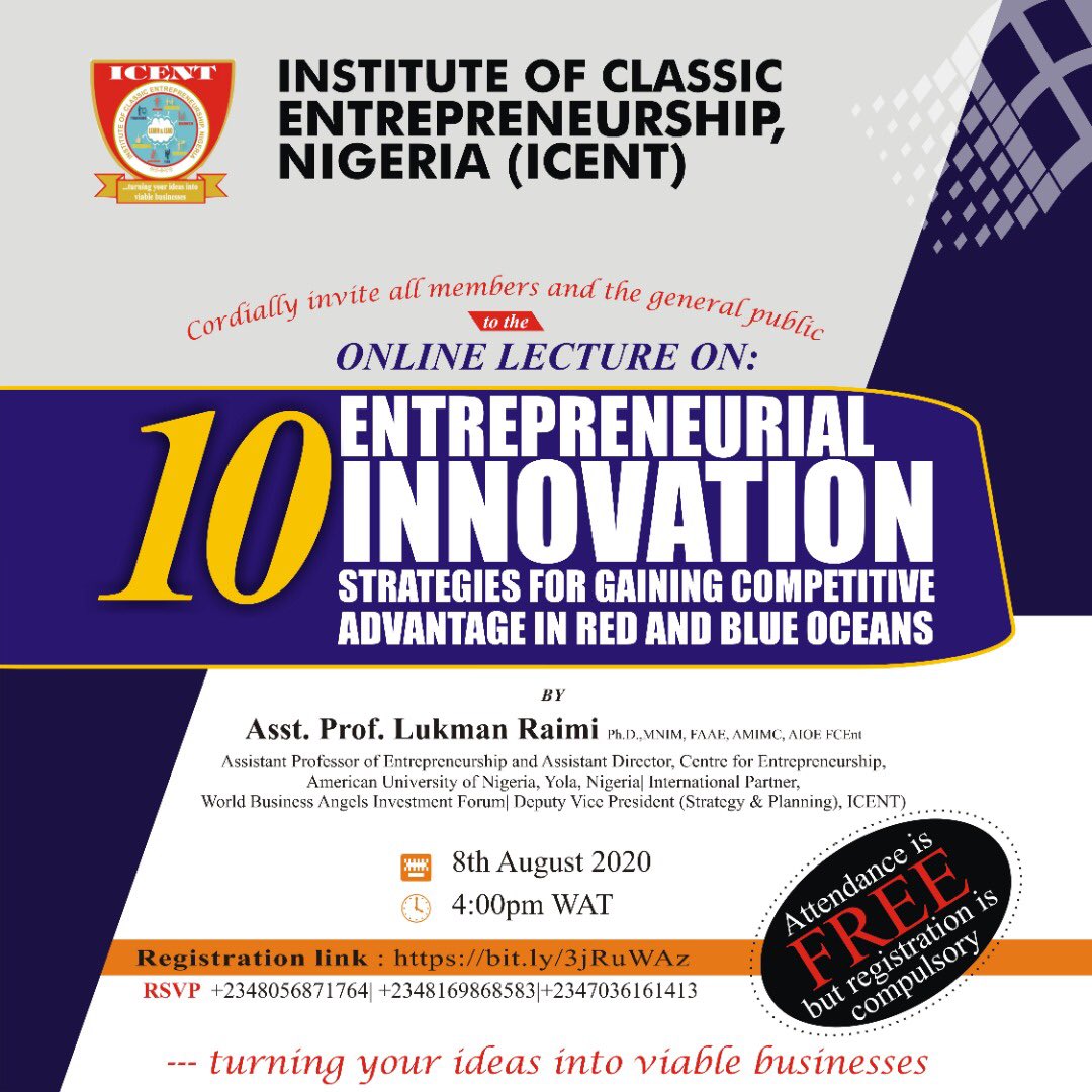 lukman_raimi's tweet photo. Date : 8th August 2020Time : 4:00pm WAT
Registration link : https://t.co/pbkcB4R7Wf https://t.co/fH1L3XEyuN