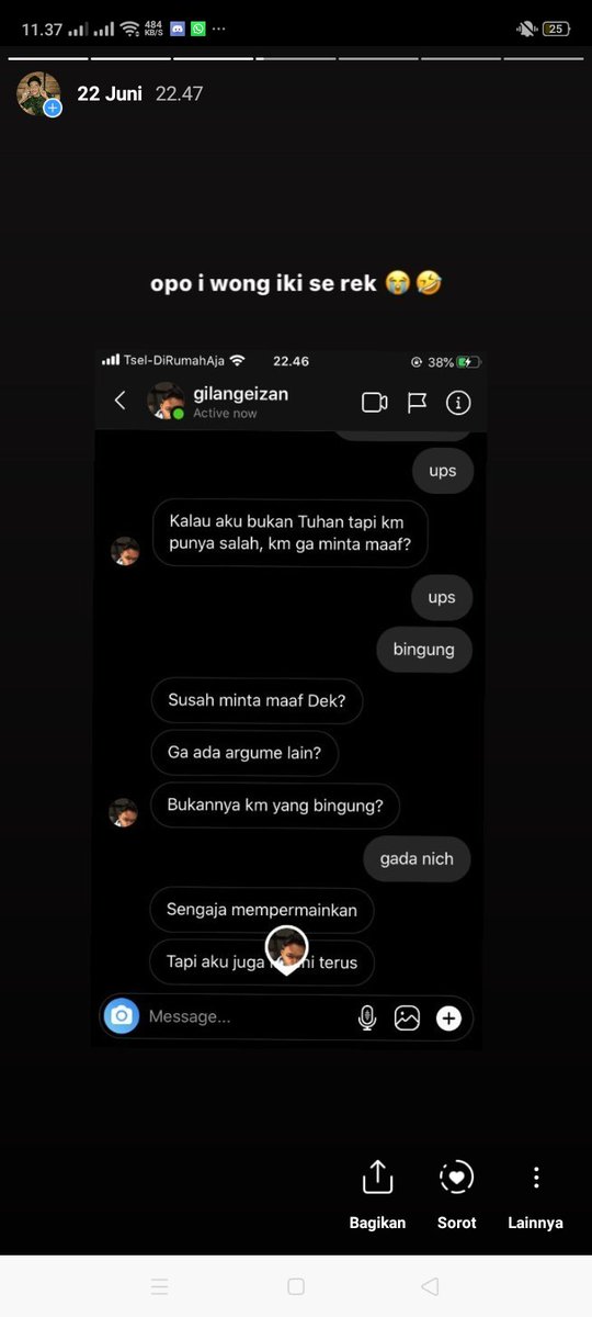 sultan_bnn's tweet photo. @ernestprakasa #GilangBungkus #gilang aduh aduh aku mau dibungkus:')
ORANG GILA HORMAT https://t.co/H27dOwlVU6