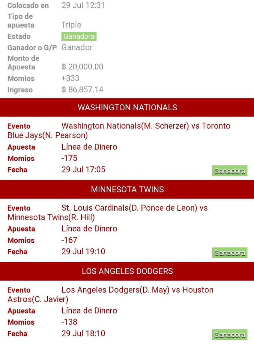 Este Parlay se dio bonito✅✅✅
@FC_GoldenPicks  #TeamParlay