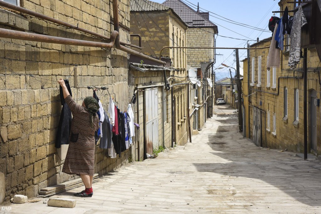 the city of derbent (dərbənd/دربند), in southern dagestan on the caspian sea (xəzər dərjoh), is home to one of our largest communities. it is a historically iranian city and possibly the oldest city in modern russia. it also has a large azeri population.