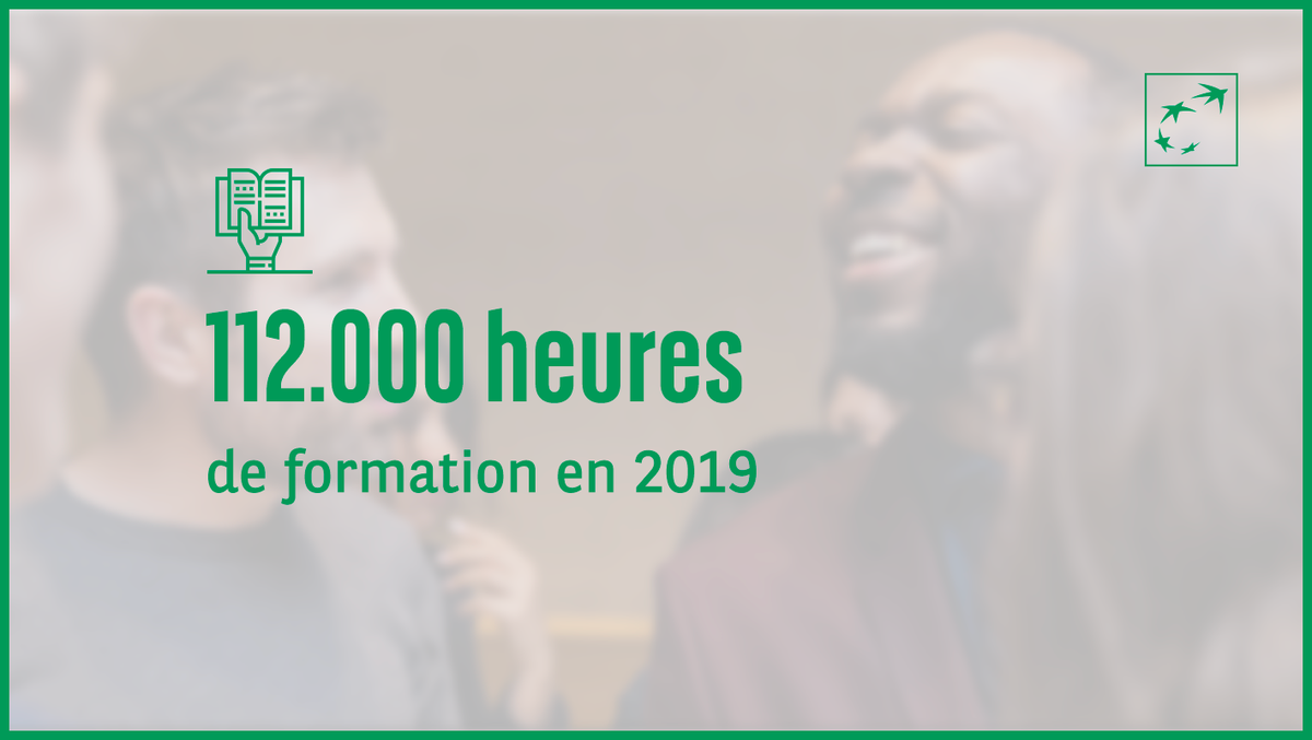 BGLBNPParibas's tweet image. #ChiffreDeLaSemaine #GoodPlaceToWork Les collaborateurs du Groupe BNP Paribas au Luxembourg ont bénéficié de 112.000 heures de formation l’année dernière. #formation