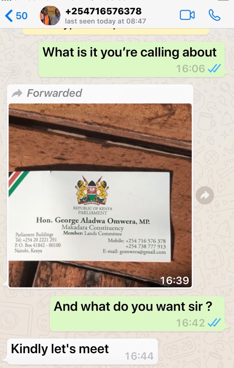 When the CS  @Lands_Kenya  @Faridakaroney got involved, Eric insiders panicked and started involving the big fish behind the land grab.When Eric was questioned by  @DCI_Kenya,Wetangula,yes that one, showed up, when the police decided to arrest him,Aladwa reached out to the victim...