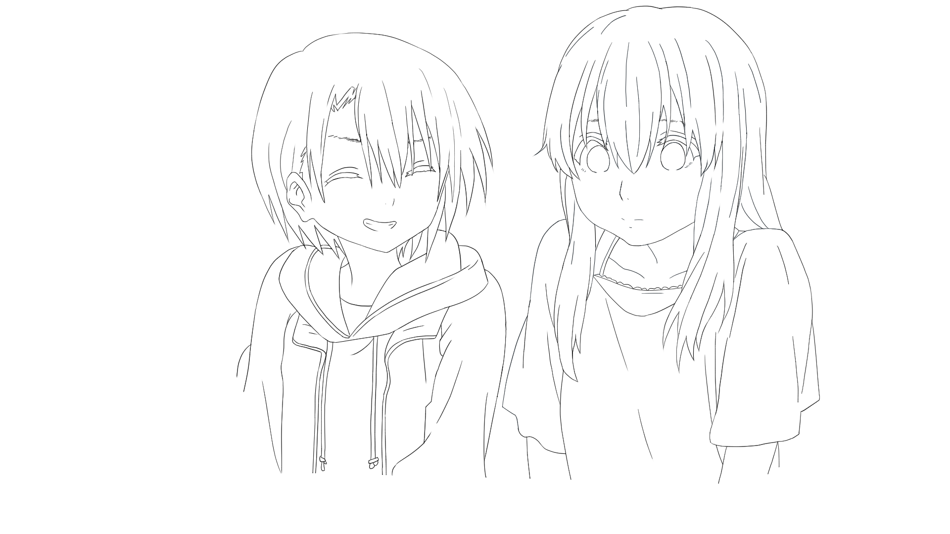 Yuuri 明日の金曜ロードショーで聲の形放送されるので記念に描いてます 今日は線画だけ載せます 明日完成版載せます 聲の形 京アニ 京都アニメーション 西宮硝子 西宮結絃 模写 線画 T Co K2pahvwr9d Twitter