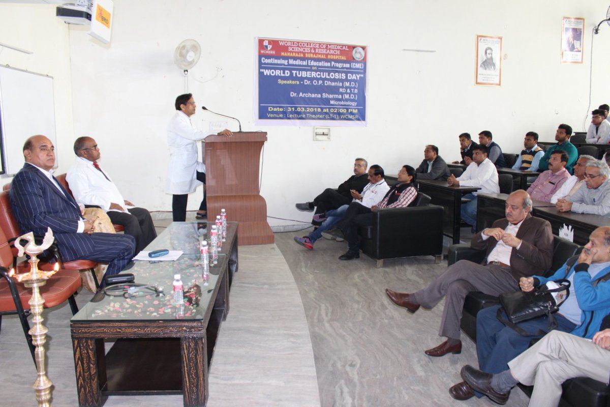 Deepti704290899's tweet photo. #victoryofgenuiness  some glimpse of world's Tuberculosis day at our college.
College director Dr Nitynand adddressing the gathering. #mohfw #Namo #noshifting #bjpharyana #drnaren65329430 https://t.co/injN2nbOJv