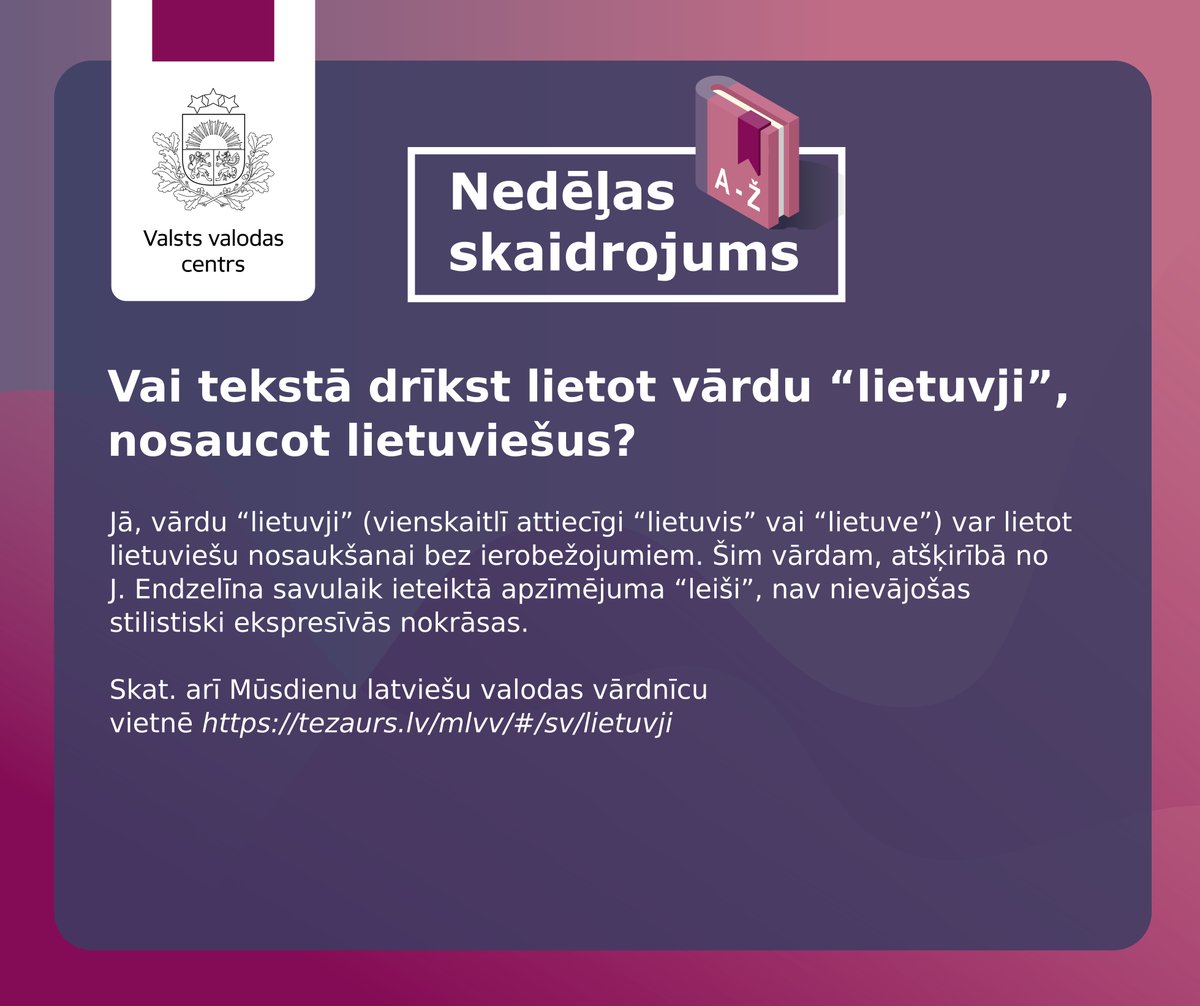 Valsts valodas centrs (@_vvc) on Twitter photo 