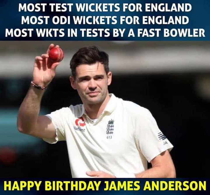 Happy Birthday James Anderson ji  