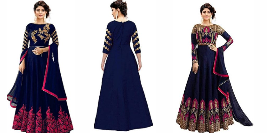 Smily Creation Women's Taffeta Silk Embroidered Long Anarkali Gown for Women.

Price-598
buy now-amzn.to/3fdMTWG
#fashion #womandress #stysish 
#clothing #shopping #onlineshopping #dreseswithlowprice