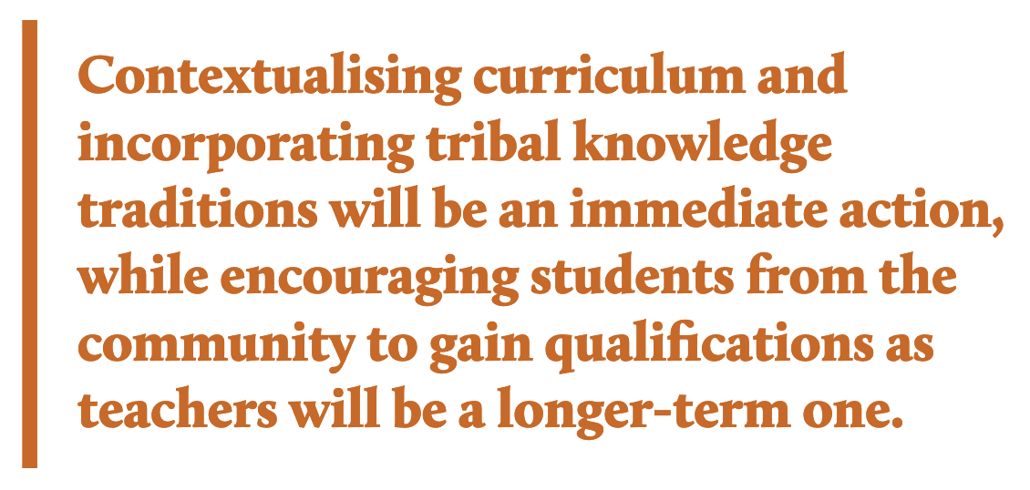 • Both are promising if & when actioned — would create job opportunity for native language scholars while helping children access knowledge in their languages.• Contextualizing pedagogy and curriculum are both positive steps. Hope community consensus taken into account.(6/n)