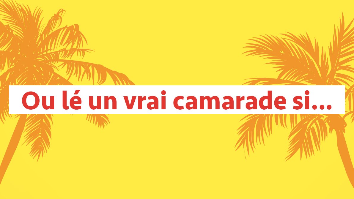 COLIPAYS's tweet photo. Oté #LaReunion ! Aujourd’hui pour célébrez la Journée Mondiale de l’Amitié, complétez la phrase suivante 😉
#Team974 #vraicamarade #Colipays https://t.co/yyjIfXJVNJ