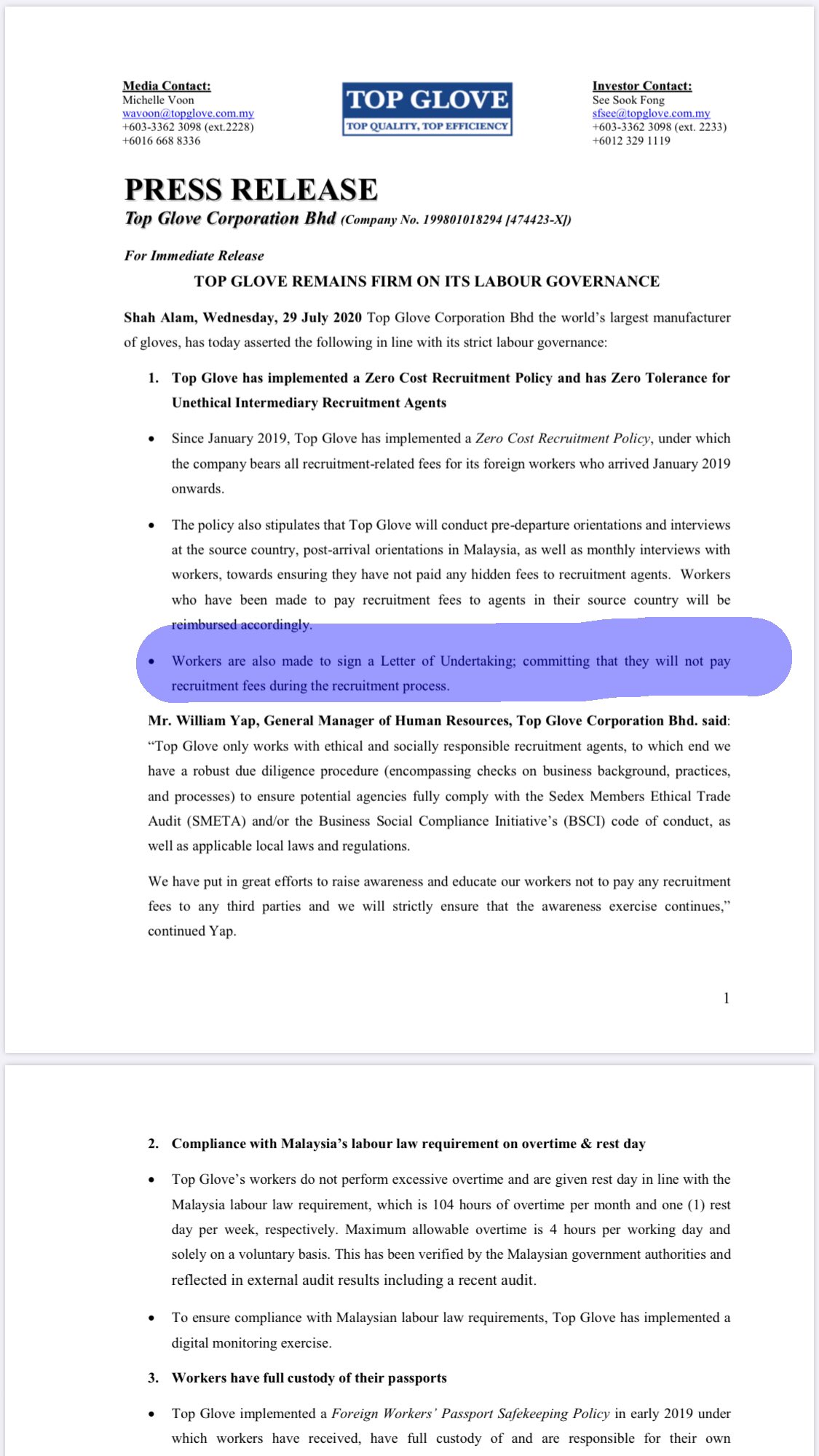 Unethical company in malaysia
