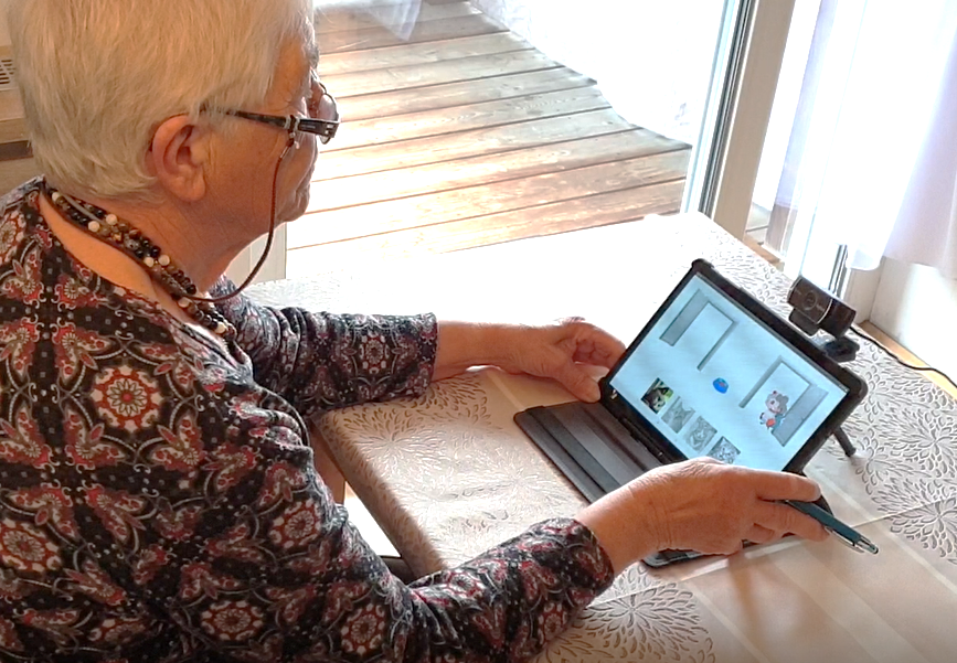 Today presentation of our poster "Playful Multimodal Activation with Assessment of Neuropsychological Profiles in Alzheimer's Disease" at #AAIC20 related video on gaze-based serious game interface for assessment at bit.ly/3f71vac