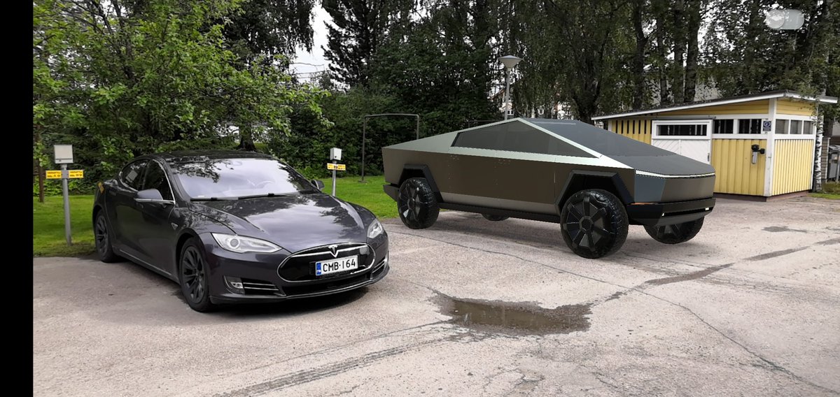 Well that doesnt seem too big at all! 😅🥳

#tesla #cybertruck