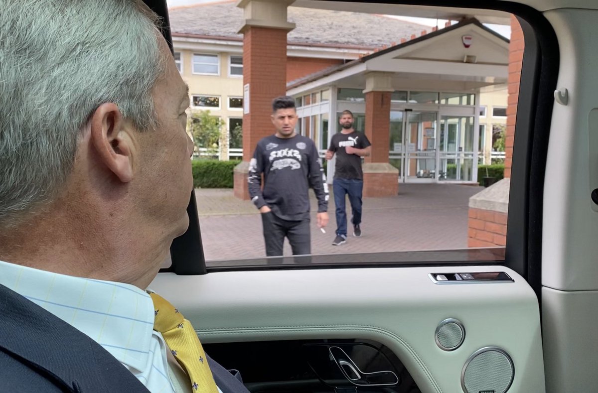 Nigel Farage staring out of his car window is crying out to be photoshopped. Show us what he's looking at and we'll round up the best!  #pokechallenge