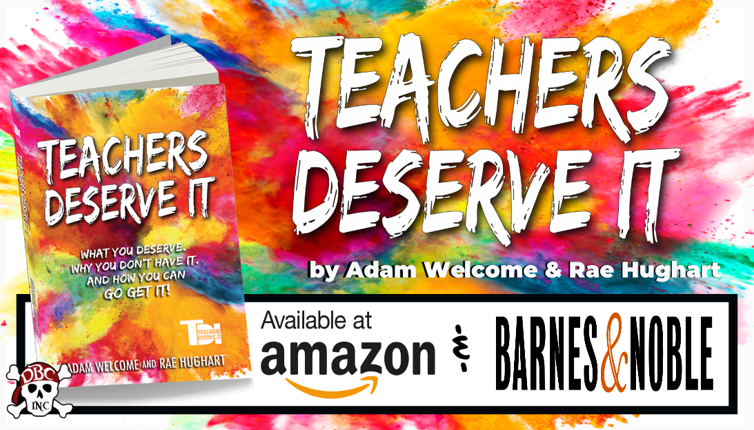 RaeHughart's tweet photo. .#TeachersDeserveIt
@mradamwelcome and I did a thing... AND Today is BOOK LAUNCH DAY! 
13 Chapters featuring 22 Educators sharing their passion and discussing What You Deserve. Why You Don't Have It. And How You Can Go Get It! 
AMAZON: https://t.co/pRhlEkMnbn
#tlap #dbcincbooks https://t.co/UjkrTE3xY7