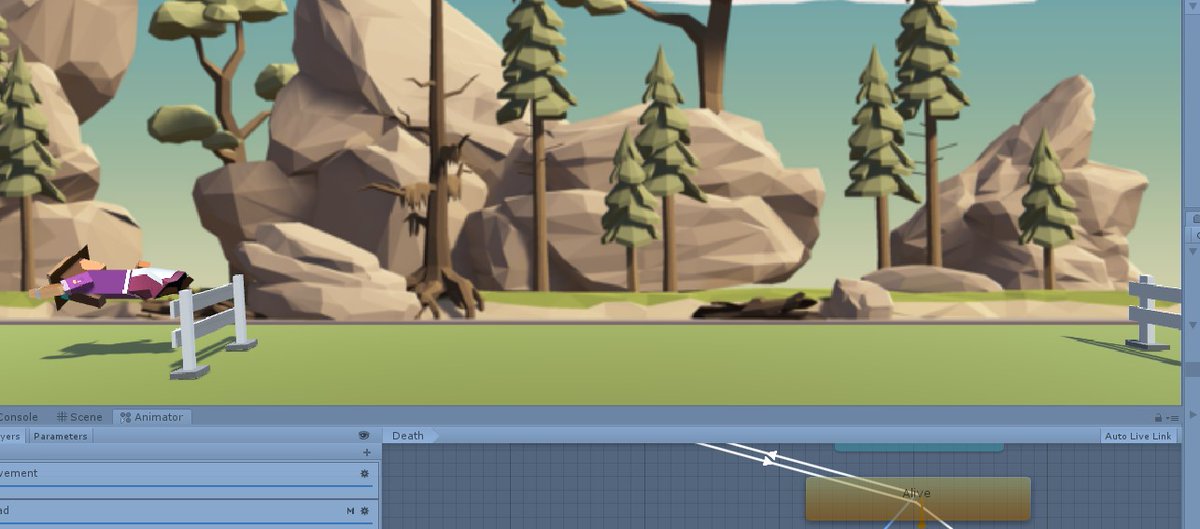 Jolly_Artist's tweet photo. Who else has seen player magically floating mid-air after the game is over? #madewithunity #unity3d #learnunity #buginthegame https://t.co/HZMS0bFErx