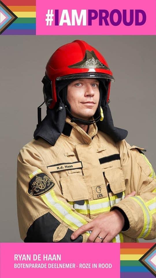 Trots op onze collega! #trots #pridemonth #brandweer #kazernevictor #brandweernederland #rozeinrood #prideamsterdam #pride🌈 <a href="/BrandweerAA/">Brandweer AA</a> <a href="/KazerneVictorAA/">Kazerne Victor</a> <a href="/Brandweer_NL/">Brandweer Nederland</a>