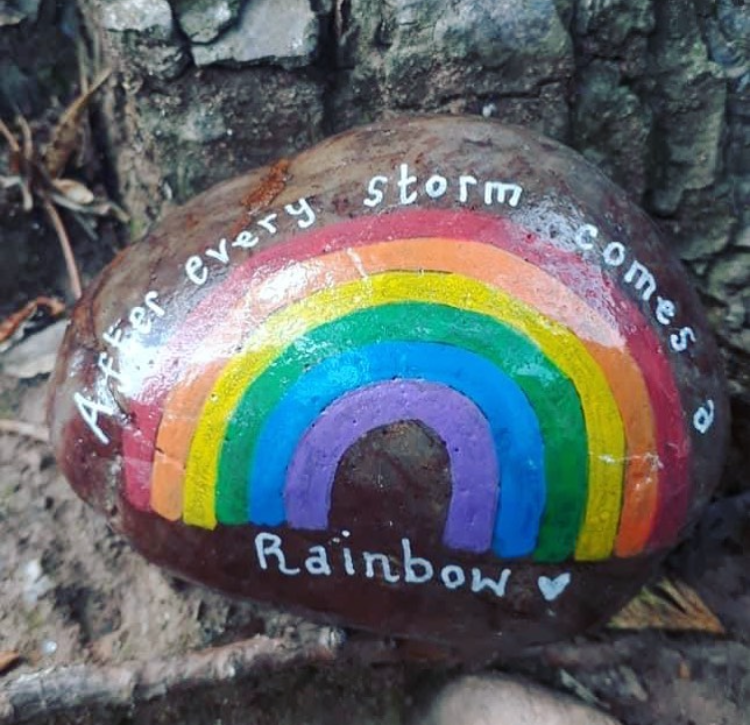 scgracechurch's tweet photo. Wise words from this miniature masterpiece, hidden somewhere in Sutton Coldfield by the IG-suttoncoldfieldsmilestones team 🤗🌈 #ThursdayThoughts #RainbowTrail #SuttonColdfield https://t.co/sACb2RkpMn
