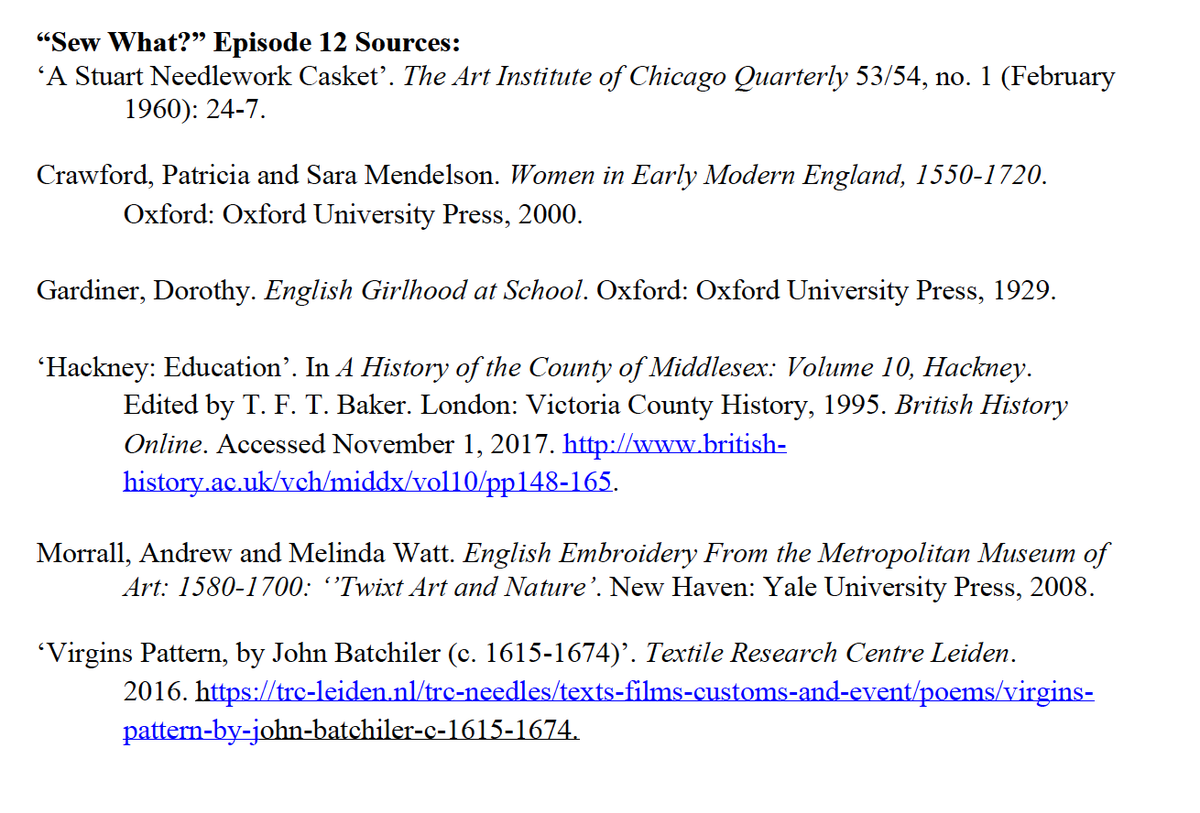 Here are the sources I used. Aaaand here's a link to English Embroidery in the Metropolitan Museum 1580-1700: 'Twixt Art and Nature  https://store.bgc.bard.edu/english-embroidery-in-the-metropolitan-museum-1580-1700-twixt-art-and-nature-edited-by-melinda-watt-and-andrew-morrall/. I'd really, really recommend reading it. It's an absolute treat!