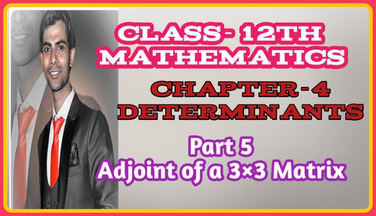 ajitjha2406's tweet image. Watch ,share and subscribe channel .
Keep learning and supporting me...

youtu.be/w5T2M-3CA8U

#Maths 
#OnlineClasses 
#OnlineStudyIsAnEssentialReason 
#YoutubeIndia 
#cbse12thboard