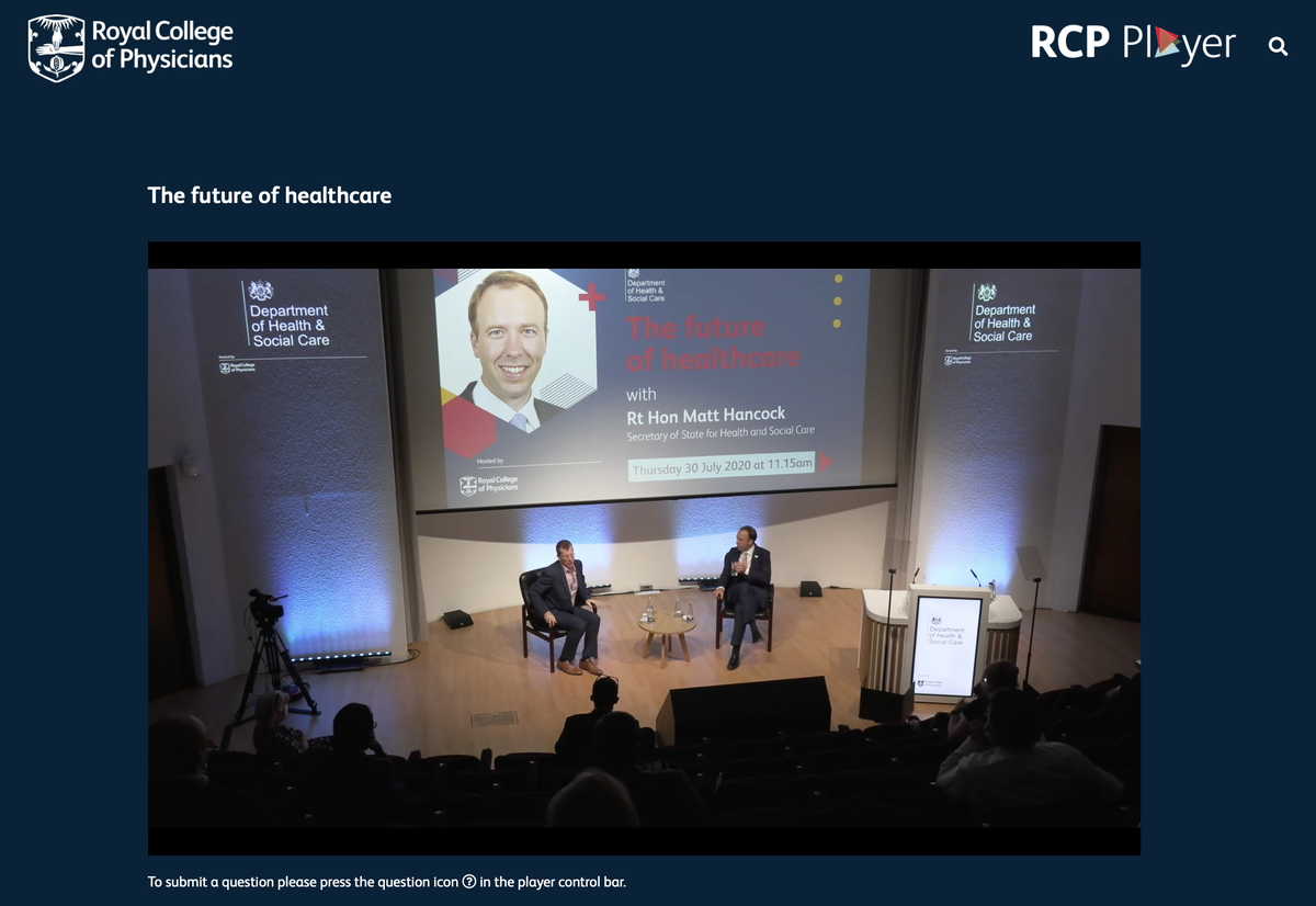 . @MattHancock has finished  @RCPLondon. That felt like such a mess of a speech. Some of the problems he's spoken about today have been made much worse by the decisions taken by his party over the last 10 years. And some of the solutions may make it worse  #OurNHSPeople  #WeAreTheNHS