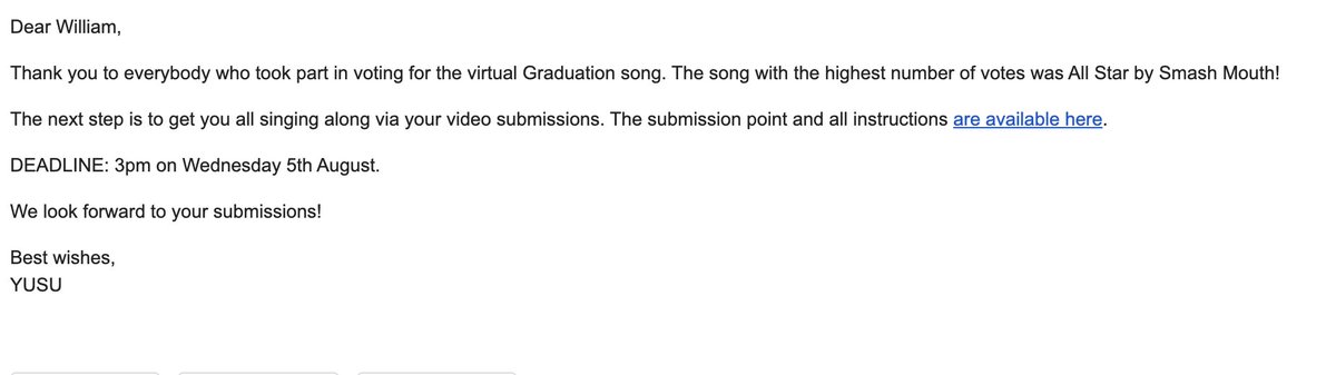 2011willp's tweet image. After four years at University, this has to be the most ridiculous email I have ever received... so incredibly out of touch with most of their audience 😂 #Graduation2020 @UniOfYork